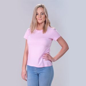 Women's T-Shirt - Body Fit Cap Sleeve Crew Neck