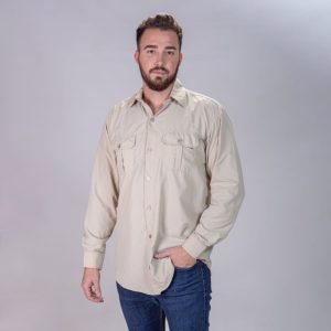 Men's Bush Shirt - Fitted Long Sleeve