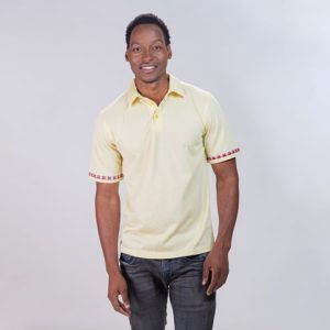 Men's Golf Shirt - Tartan Trim Short Sleeve